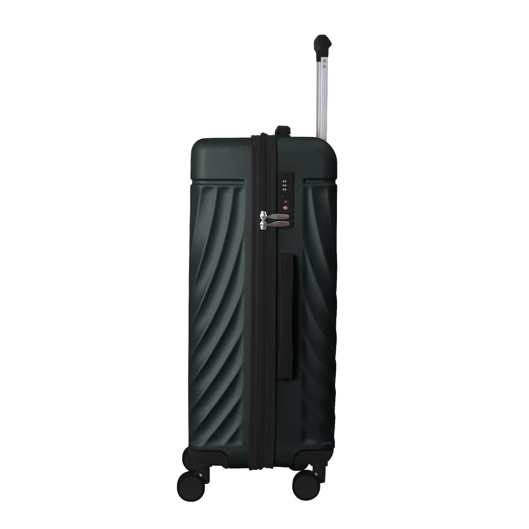 Luggage Sets ABS Hardshell 3pcs Luggage, Lightweight Durable Suitcase Sets Spinner Wheels Suitcase With TSA Lock 20''24''28'' Available Dark Green