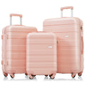 Luggage Sets New Model ABS Hardshell 3pcs Clearance Luggage Hardside Lightweight Durable Suitcase Sets Spinner Wheels Suitcase With TSA Lock 20 24 28