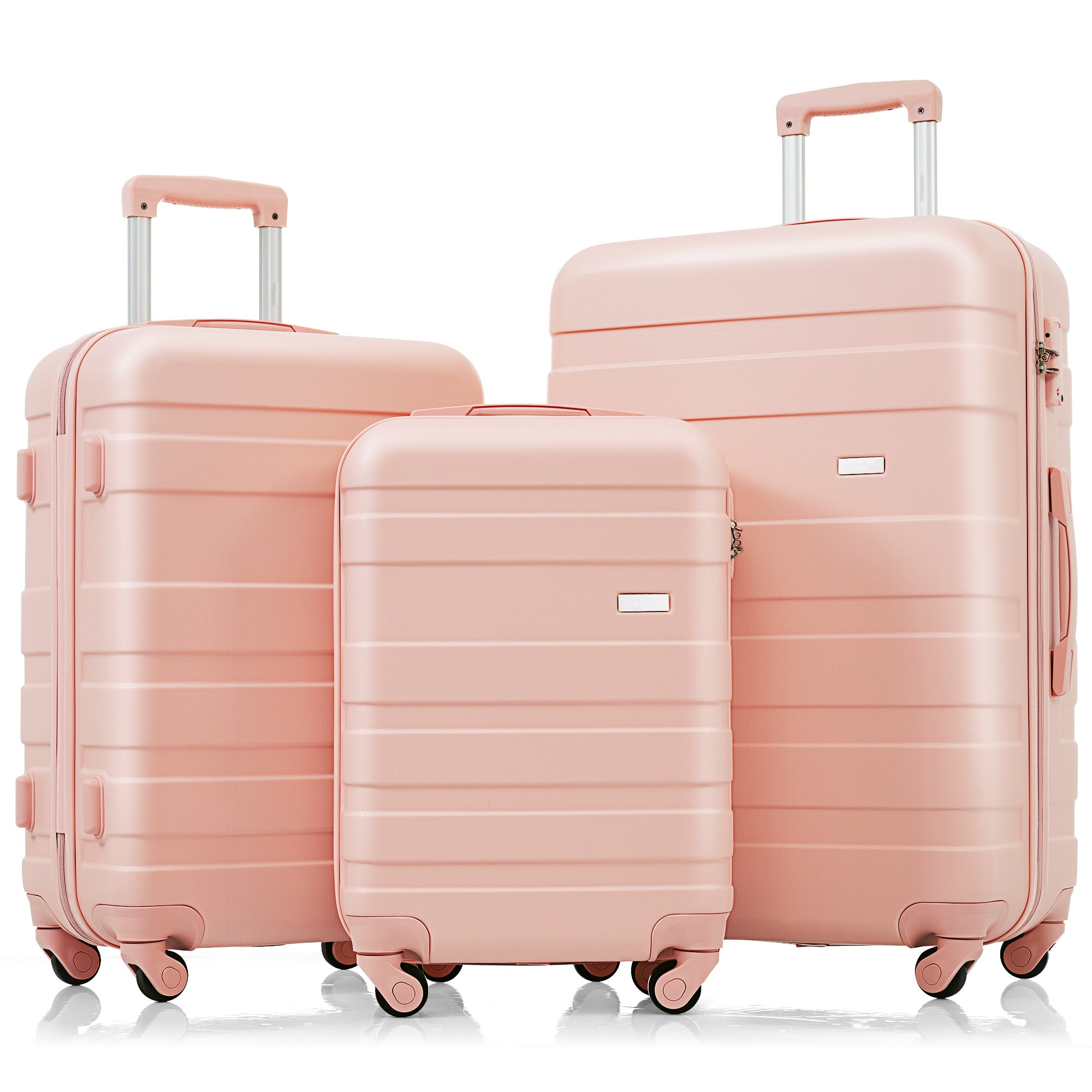 Luggage Sets New Model ABS Hardshell 3pcs Clearance Luggage Hardside Lightweight Durable Suitcase Sets Spinner Wheels Suitcase With TSA Lock 20 24 28