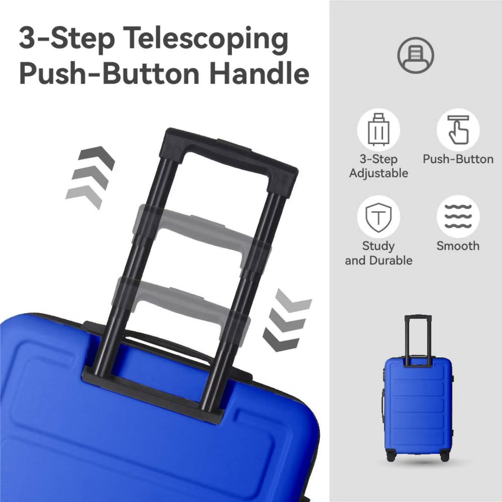 Luggage Sets ABS Hardshell 3pcs Luggage, Lightweight Durable Suitcase Sets Spinner Wheels Suitcase 20-24-28  BLUE
