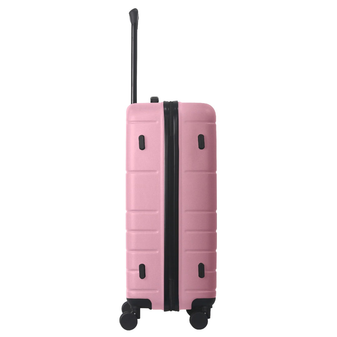 Luggage Sets ABS Hardshell 3pcs Luggage, Lightweight Durable Suitcase Sets Spinner Wheels Suitcase With TSA Lock 20''24''28'' Available Pink