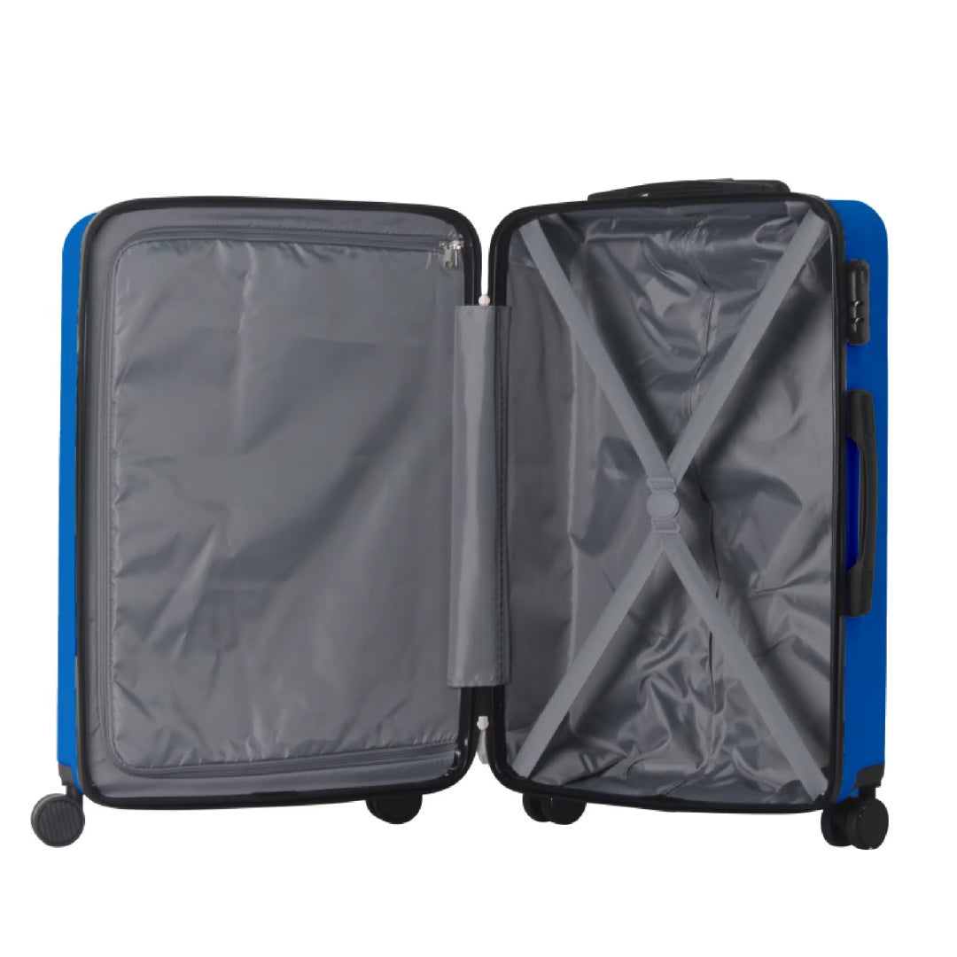 Luggage Sets ABS Hardshell 3pcs Luggage, Lightweight Durable Suitcase Sets Spinner Wheels Suitcase 20-24-28  BLUE
